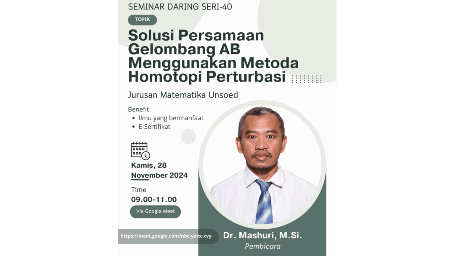 Seminar Daring Seri ke-40
