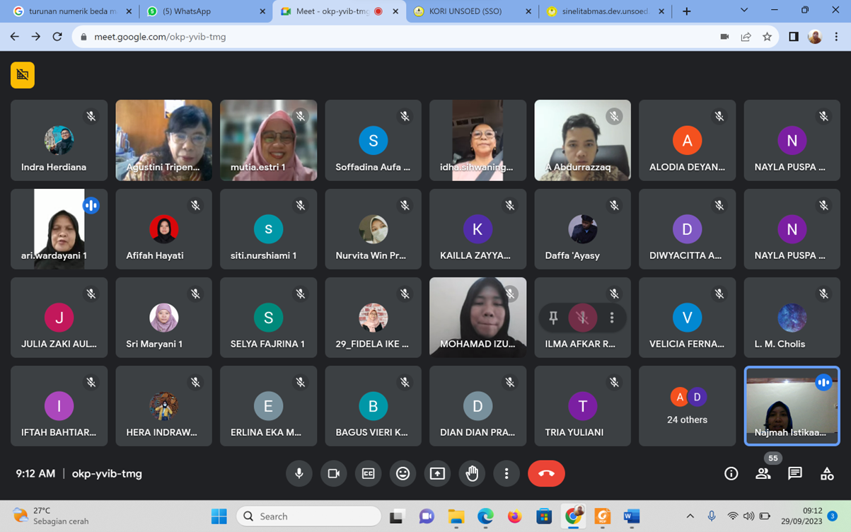 Seminar Daring Jurusan Matematika Unsoed Seri 26